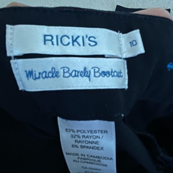 RICKI’S THE MIRACLE BARELY BOOTCUT NAVY PANT SIZE 10 NWOT - Picture 6 of 11